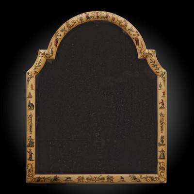 An arte povera mirror, North of Italy, 18th century (60 cm high, 49 cm wide) (24 in. high, 19 in. wide)